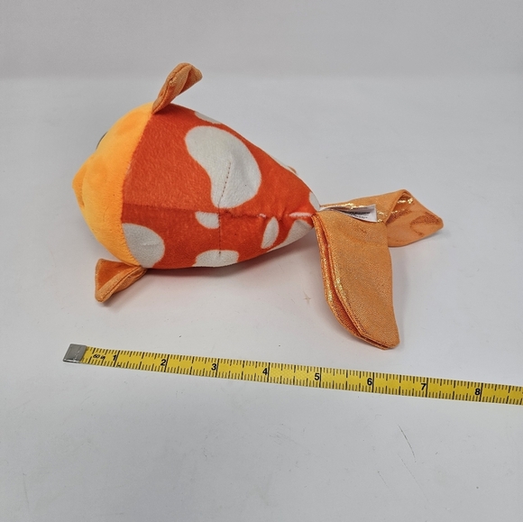 TY Beanie Boos 6” SAMI the Orange Fish Glitter Eyes Stuffed Animal Plush - Picture 7 of 7